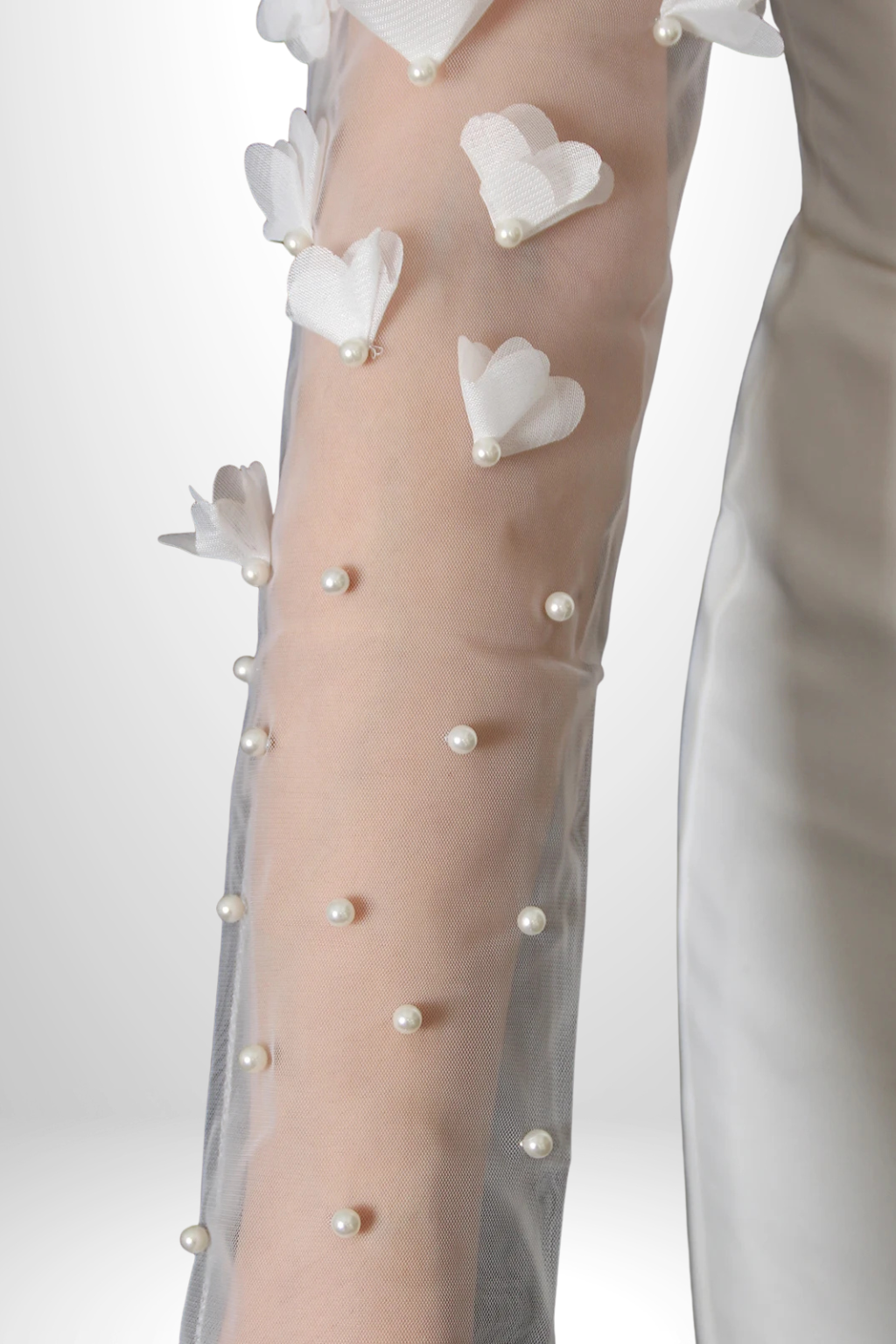 Gants Perlés en Tulle